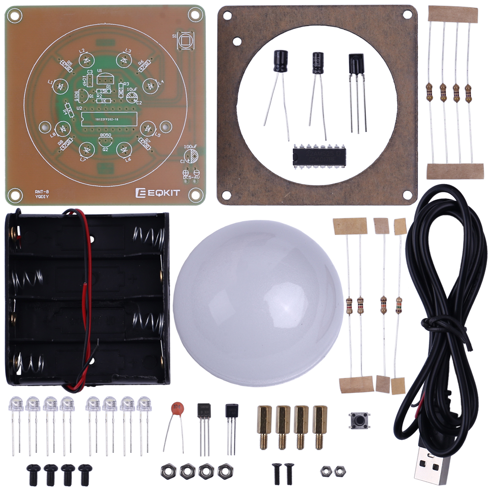 DIY Kit Infrared Remote Control Lamp from ICStation on Tindie Circuit Diagram